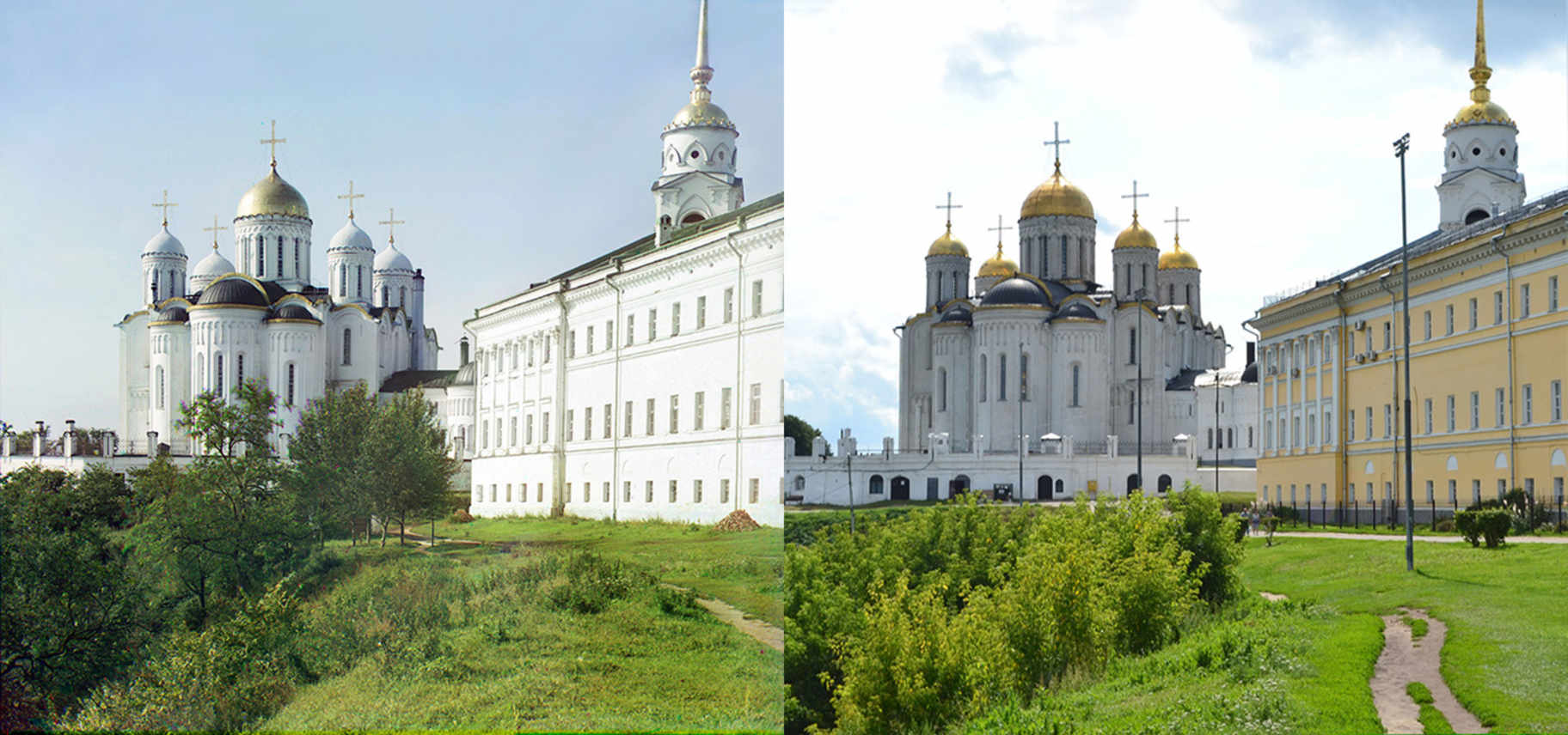 Успенский собор с восточной стороны, Владимир. 1910-2009 | © В. Ратников / www.prokudin-gorsky.org