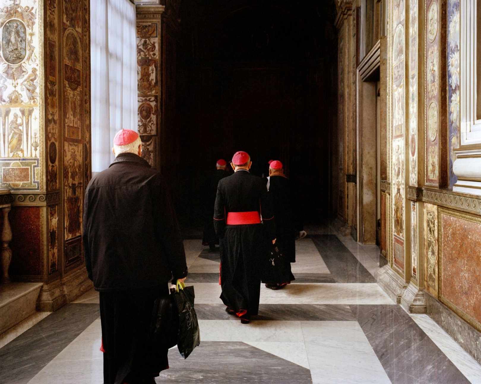 Vatican City State.  2012. A delegation of Bishops visit the Apostolic Palace of Sixtus V. Occasionally, a CCEE delegation is invited to attend a private audience with the Pope.