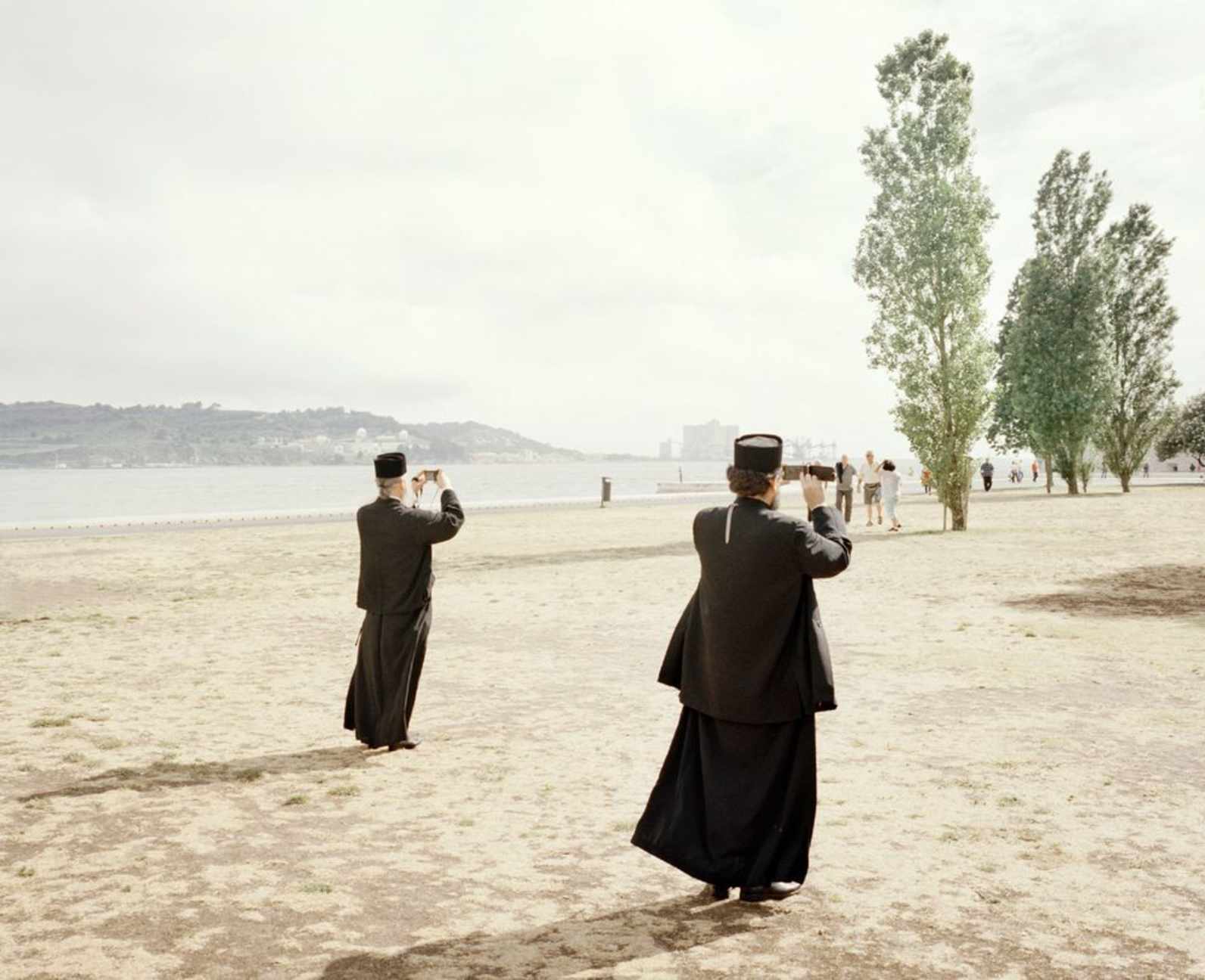 Portugal, Lisbon. 2012. In occasion of the 3rd european catholic-orthodox forum promoted by the CCEE,  bishops from the Greek Catholic Church during a guided tour to the Belem tower by the Tejo river. During each meeting a recreational activity is organized to entertain the participant members.