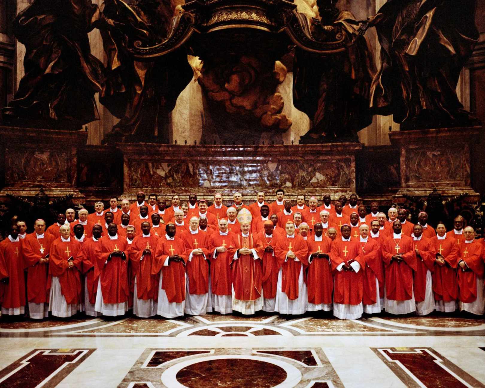 Vatican City State. 2012. During a CCEE-SECAM Symposium, a delegation of Bishops from Africa and Europe celebrate the Holy Mass at St. Peter's Basilica. SECAM (Symposium of the Episcopal Conferences of Africa and Madagascar) and CCEE meet every second year, on rotation in Europe or in Africa. Their meetings are part of the activity of the Europe/Africa CCEE commission.